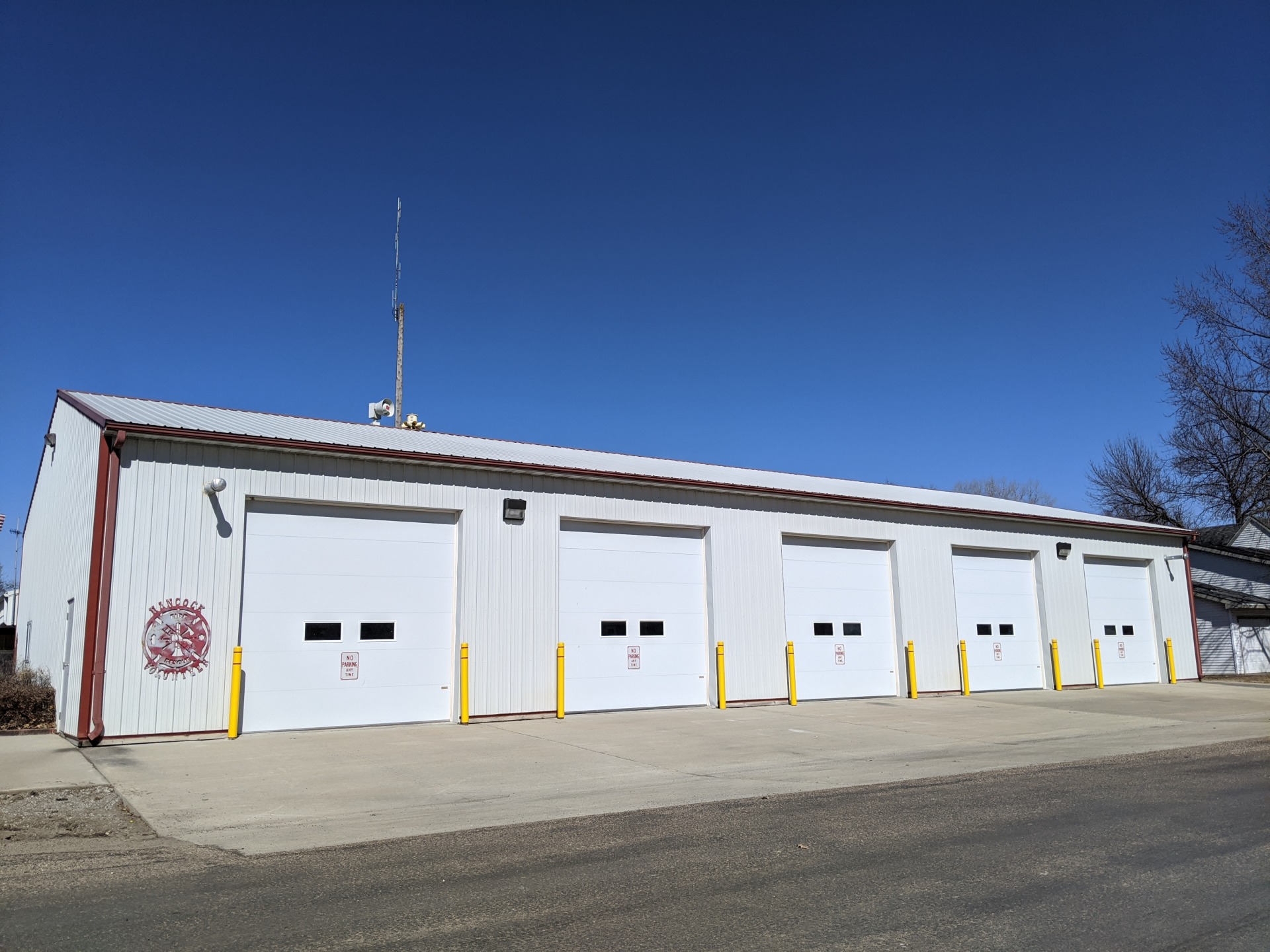 Hancock Volunteer Fire Station garage doors