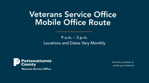 Veterans Service Office Mobile Office Route 9 AM to 3 PM 