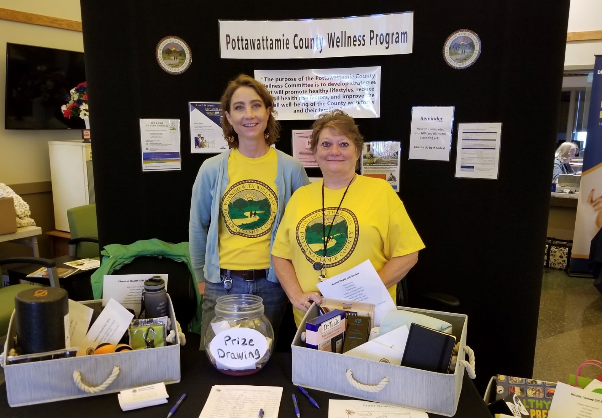 Pottawattamie County Wellness Committee Members at the 2019 Health Fair