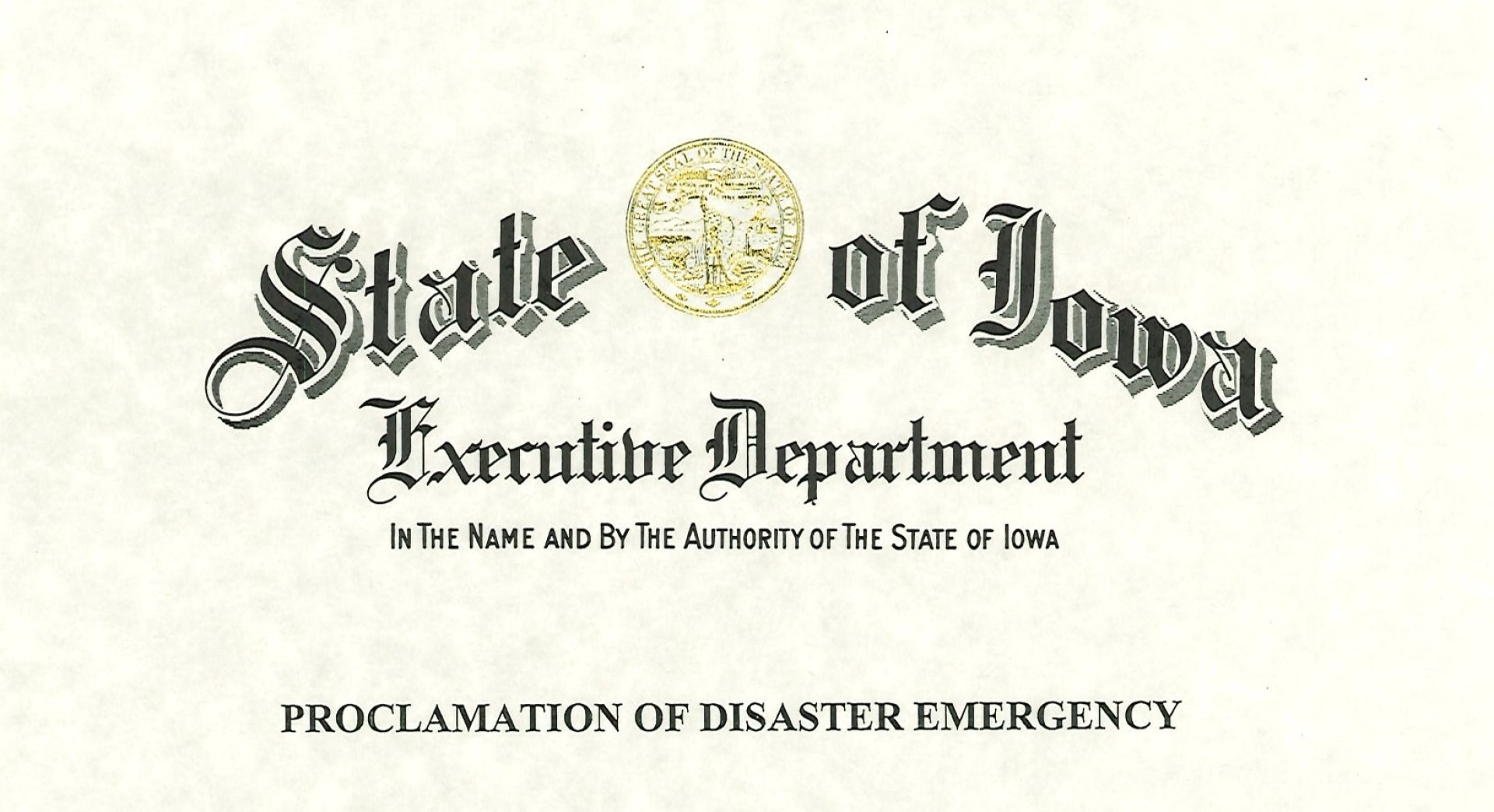 image of proclamation