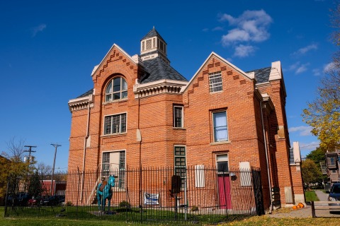 Exterior of Council Bluffs' Squirrel Cage Jail