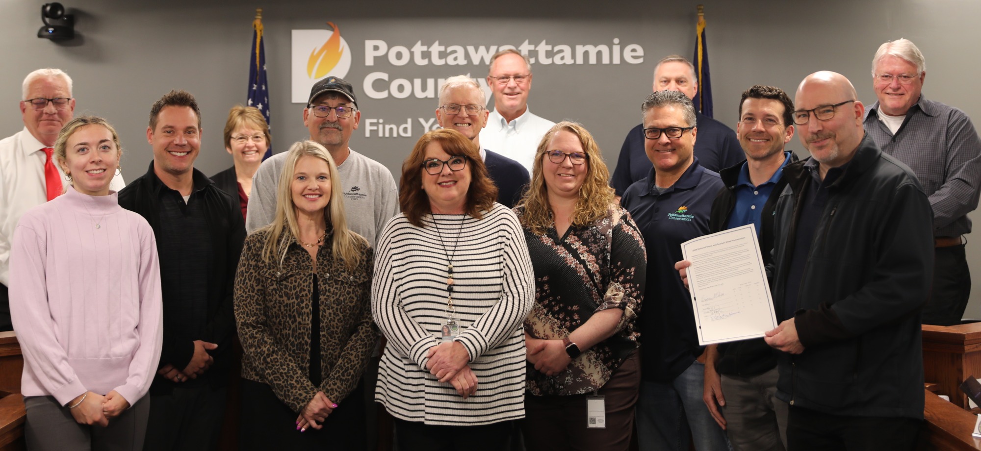 Pottawattamie Conservation, Unleash CB, Board of Supervisors celebrate Travel and Tourism Week