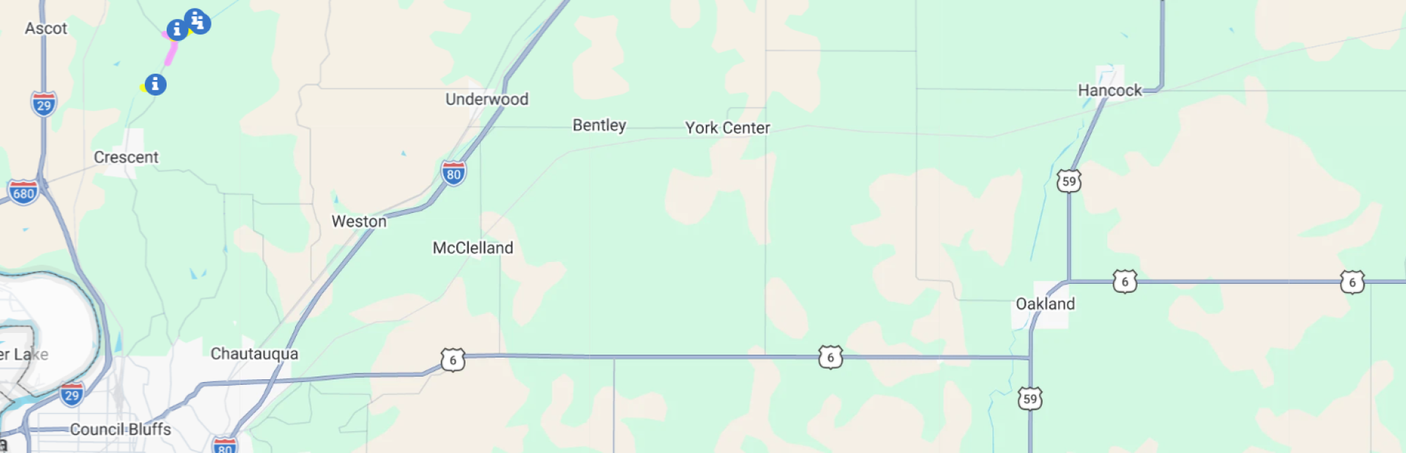 Road notification map